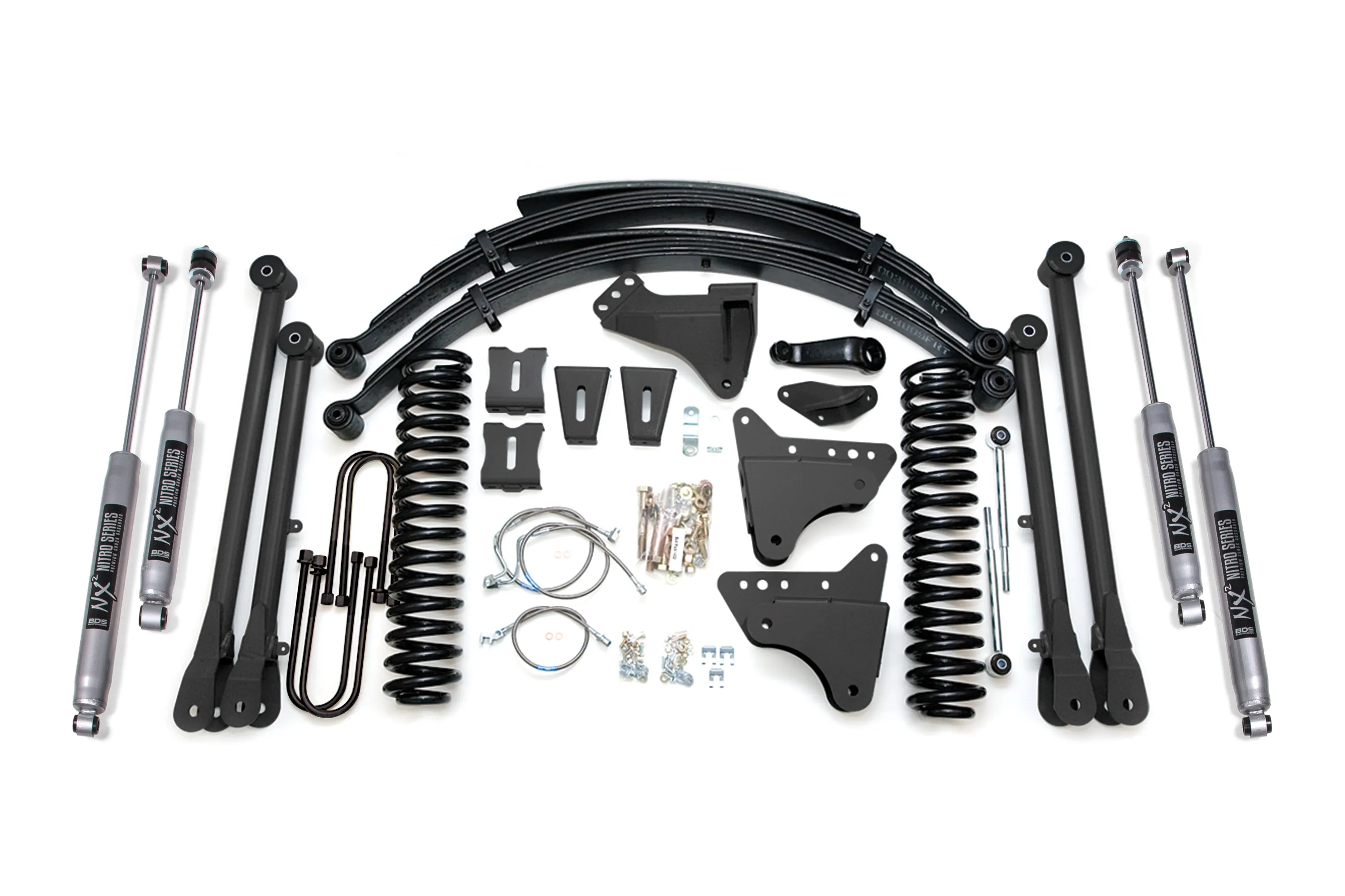 8 Inch Lift Kit w/ 4-Link | Ford F-250/F-350 Super Duty (05-07) 4WD | Gas
