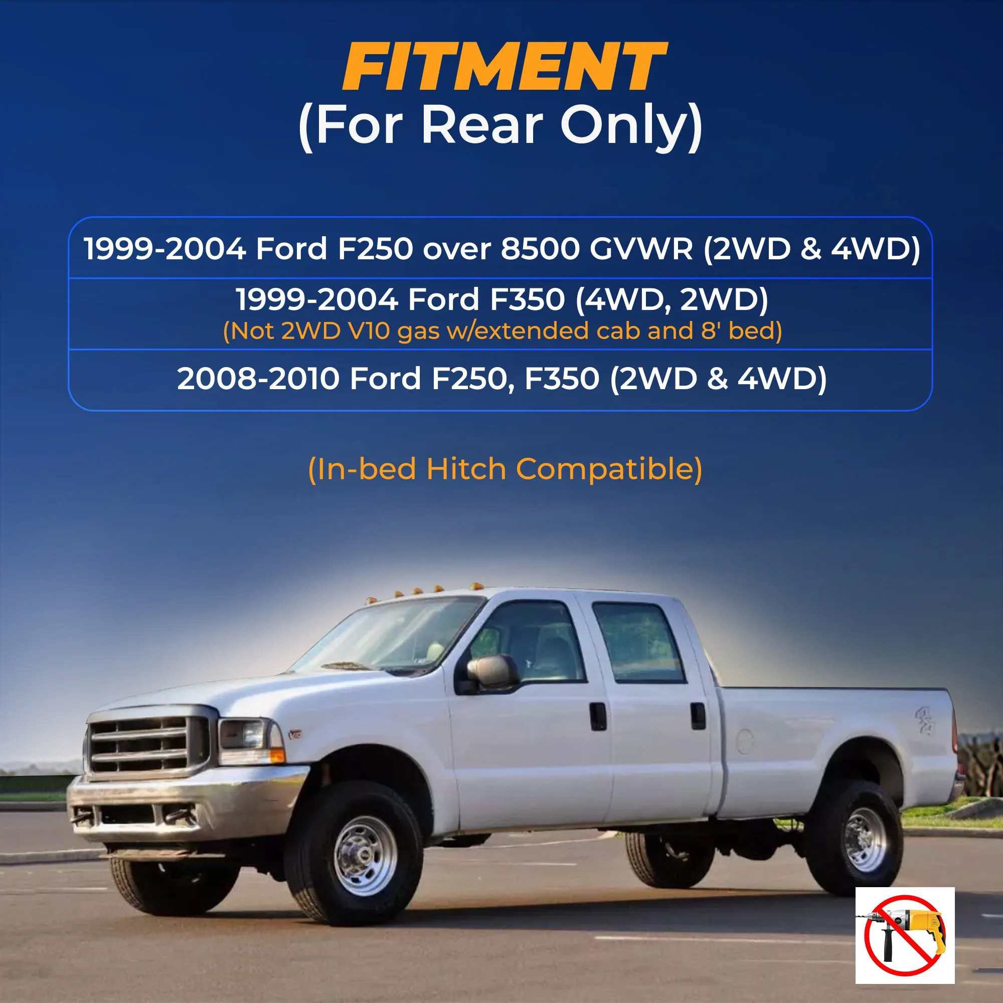Air Spring Bag Kit for 1999-2004 and 2008-2010 Ford F350