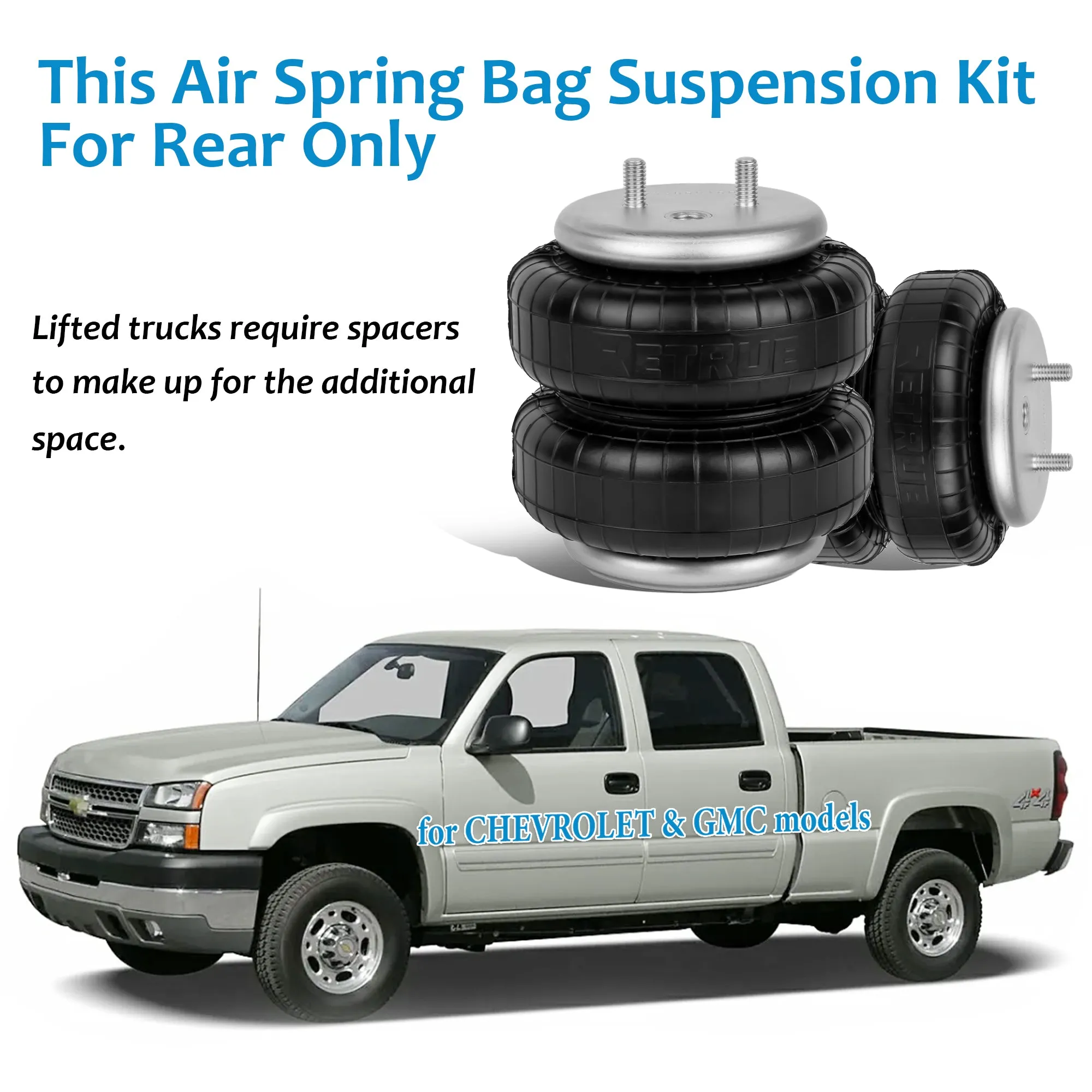 Air Suspension Kit for 1999-2006 Chevy Silverado GMC Sierra 1500 RAS2190