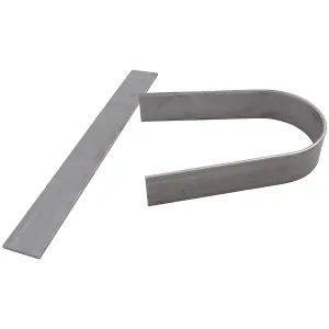 Allstar Performance Driveshaft Loop Kit - 3/16 Flat Steel (Unwelded - 2 Pieces)
