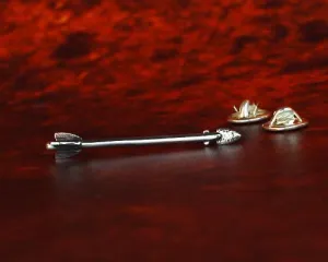 Archers Jewellery Silver Arrow pin badge