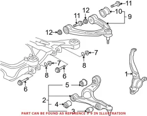 Audi Suspension Control Arm – Front Upper 7L8407021