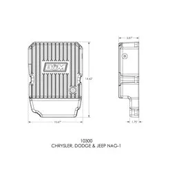 B&M Deep Sump Transmission Pan Adds 3.0 qt Capacity Aluminum Natural - NAG-1
