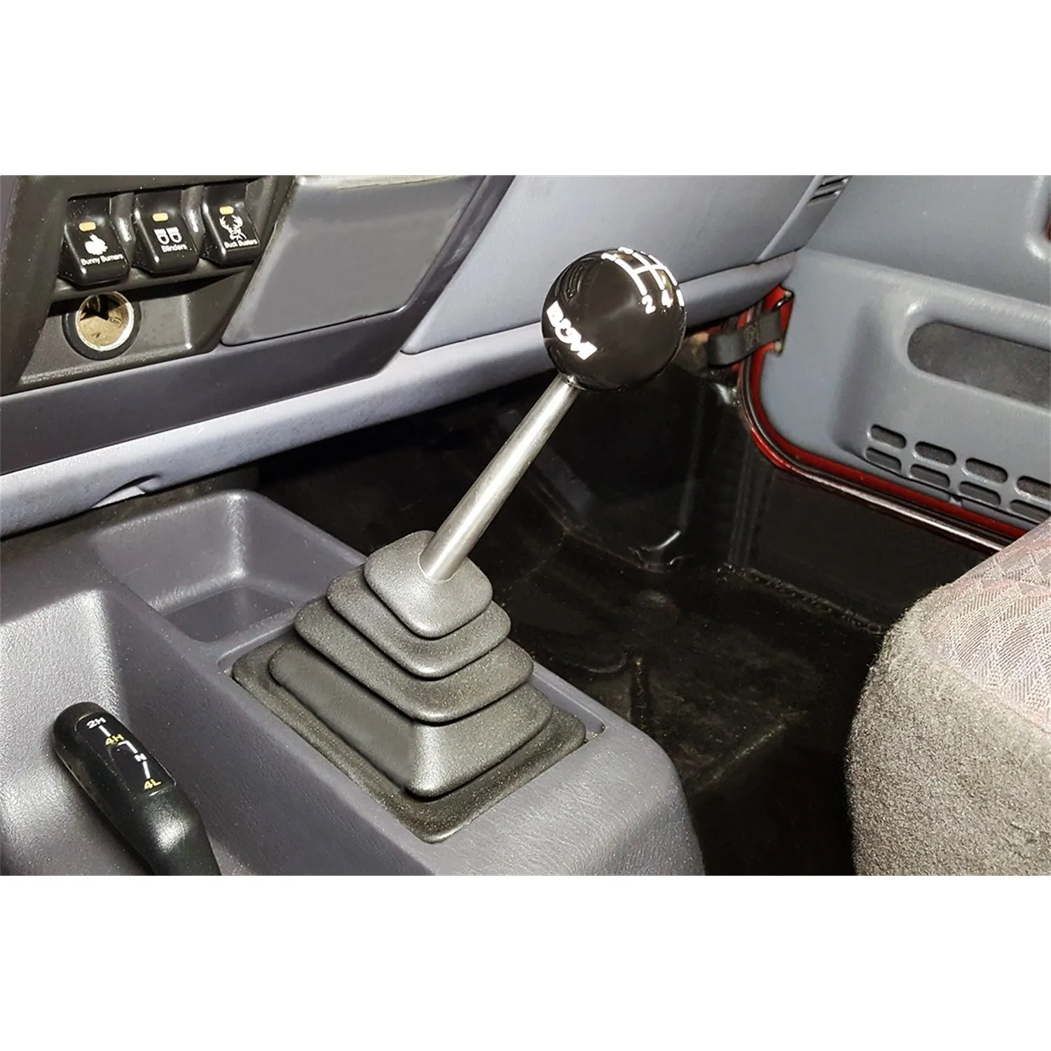 B&M Precision Manual Shifter - Console Mount - Forward/Reverse Pattern - Jeep Wrangler 1987-2002