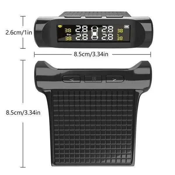 Car TPMS Wireless Car Tire Tyre Pressure Monitor System LCD Tester   4 Sensors