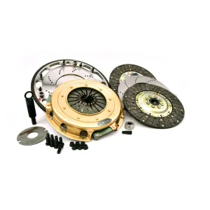 Centerforce SST Dual Disc Clutch Kit - 10.40 in Diameter - 1-1/8 in x 26 Spline - Solid Hub - Flywheel - Organic - Ford Mustang 1996-2017