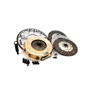 Centerforce SST Dual Disc Clutch Kit - 10.40 in Diameter - 1 in x 23 Spline - Solid Hub - Flywheel - Organic - Ford Mustang 2011-17