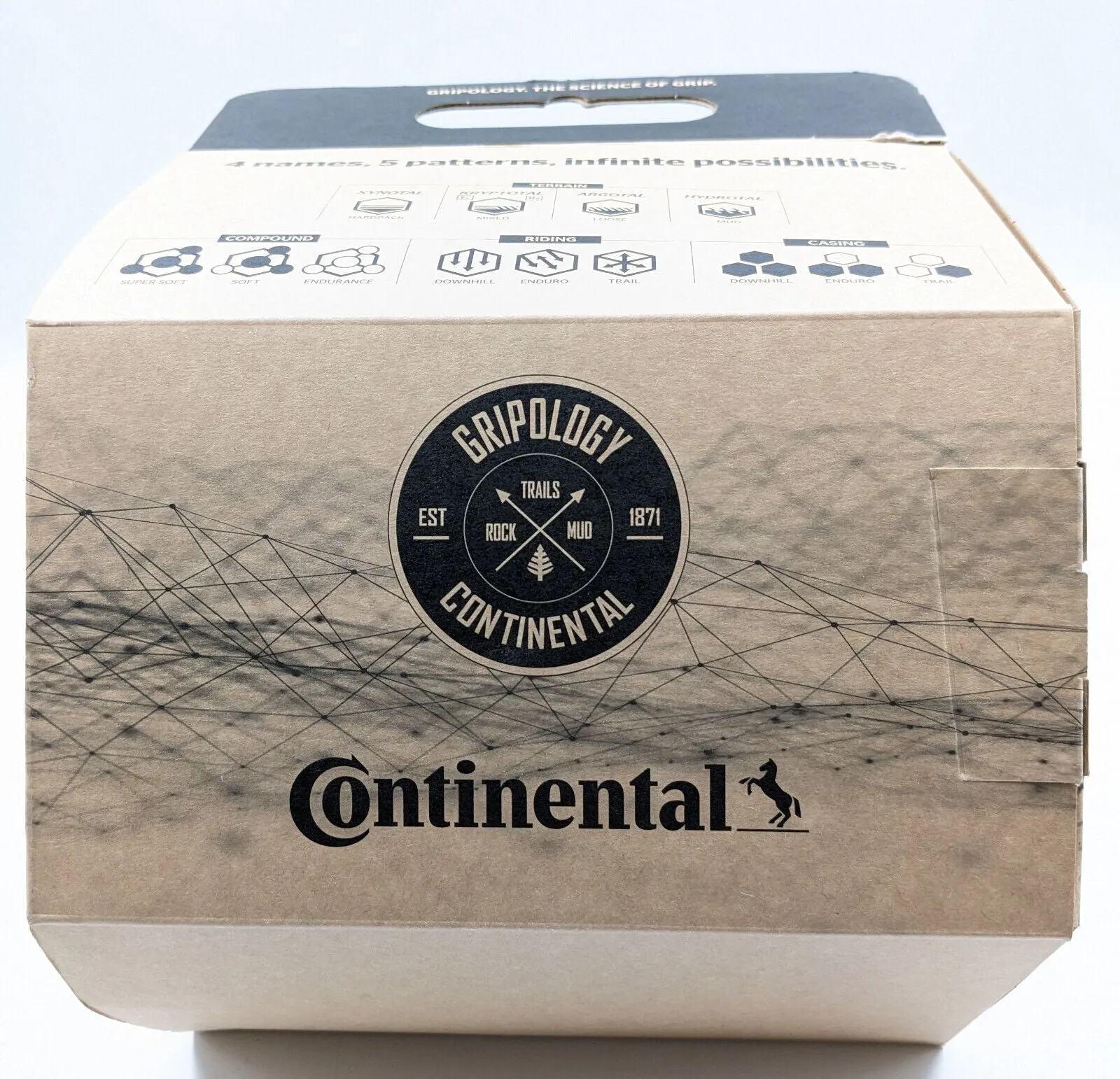 Continental Kryptotal DH SuperSoft Casing 27.5x2.40 Tubeless Fold Tire