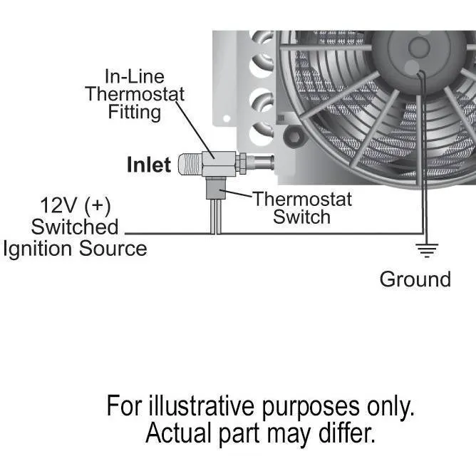 DERALE Thermostat Fan Control (180F° On / 165F° Off) 13021