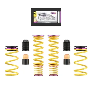 KW 2020  Chevrolet Corvette C8 (w/ Electronic Dampers & OE Noselift) Height Adjustable Spring Kit