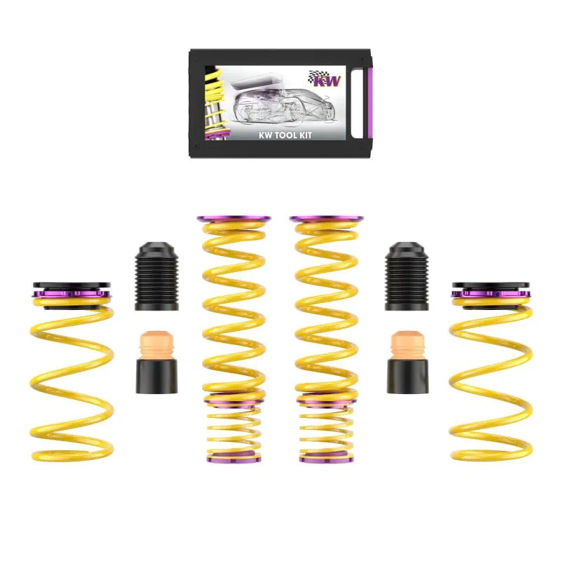 KW 2020  Chevrolet Corvette C8 (w/ Electronic Dampers & OE Noselift) Height Adjustable Spring Kit