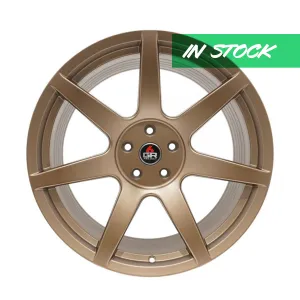 Seven Spoke Satin Bronze Wheel Set 19x10 (x4) Square for Mustang 2005-23 & 2024  | Project 6GR