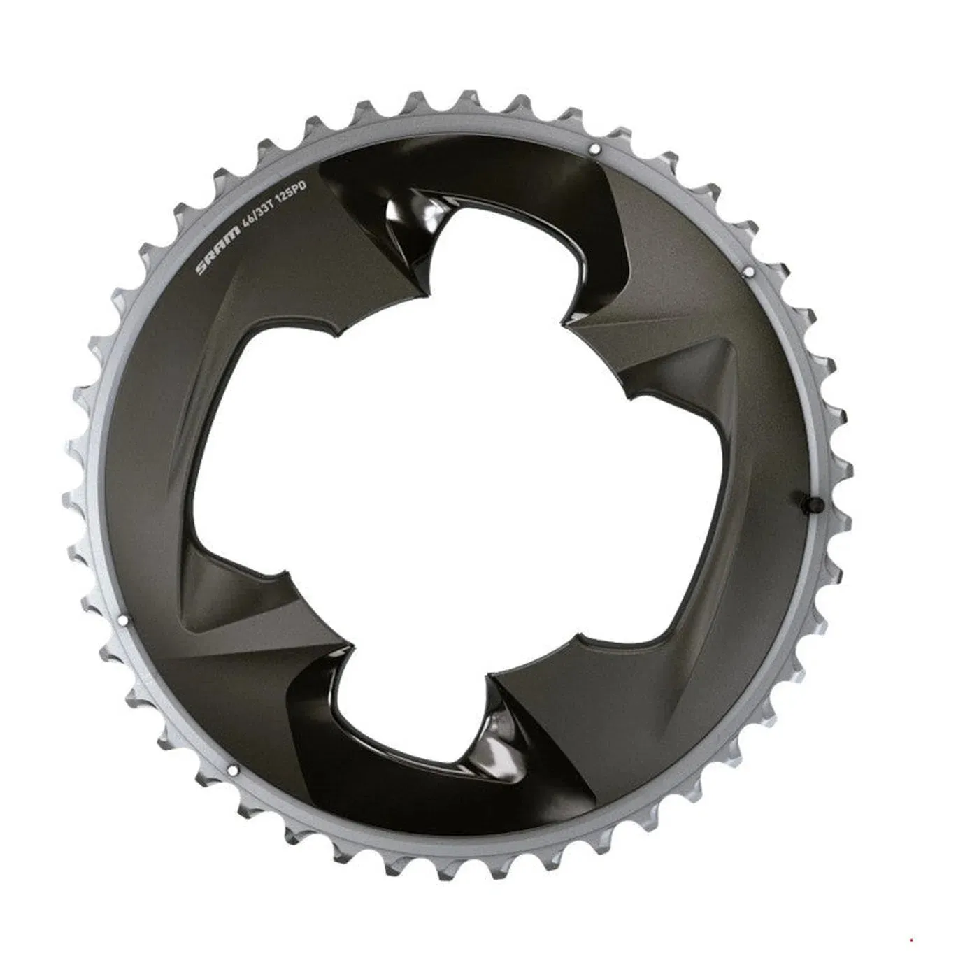 SRAM Force Etap D1 Chainring Ø107mm Outer Double 46T 4 holes - Black
