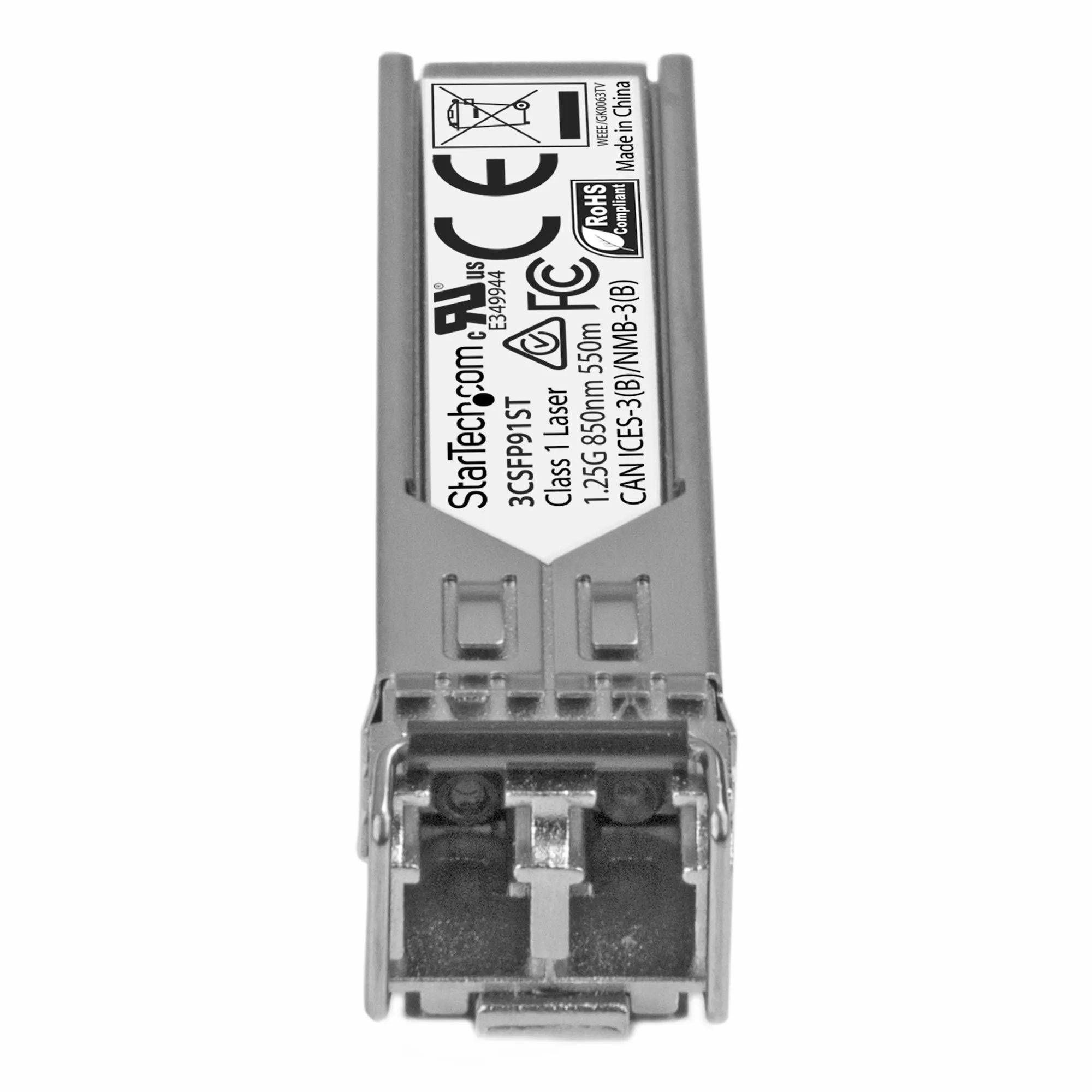 Startech.Com Hpe 3Csfp91 Compatible Sfp Module, 1000Base-Sx, 1Gbe Multi Mode (Mmf) Fiber Optic Transceiver, 1Ge Gigabit