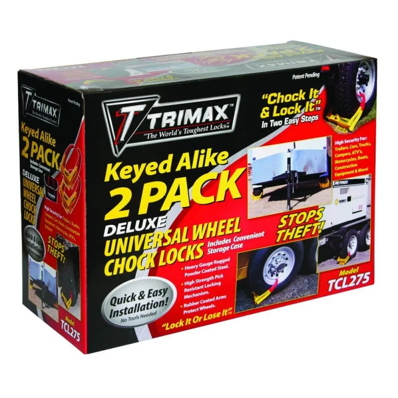 Trimax Wheel Chock Lock - 2 Pack (TCL275)